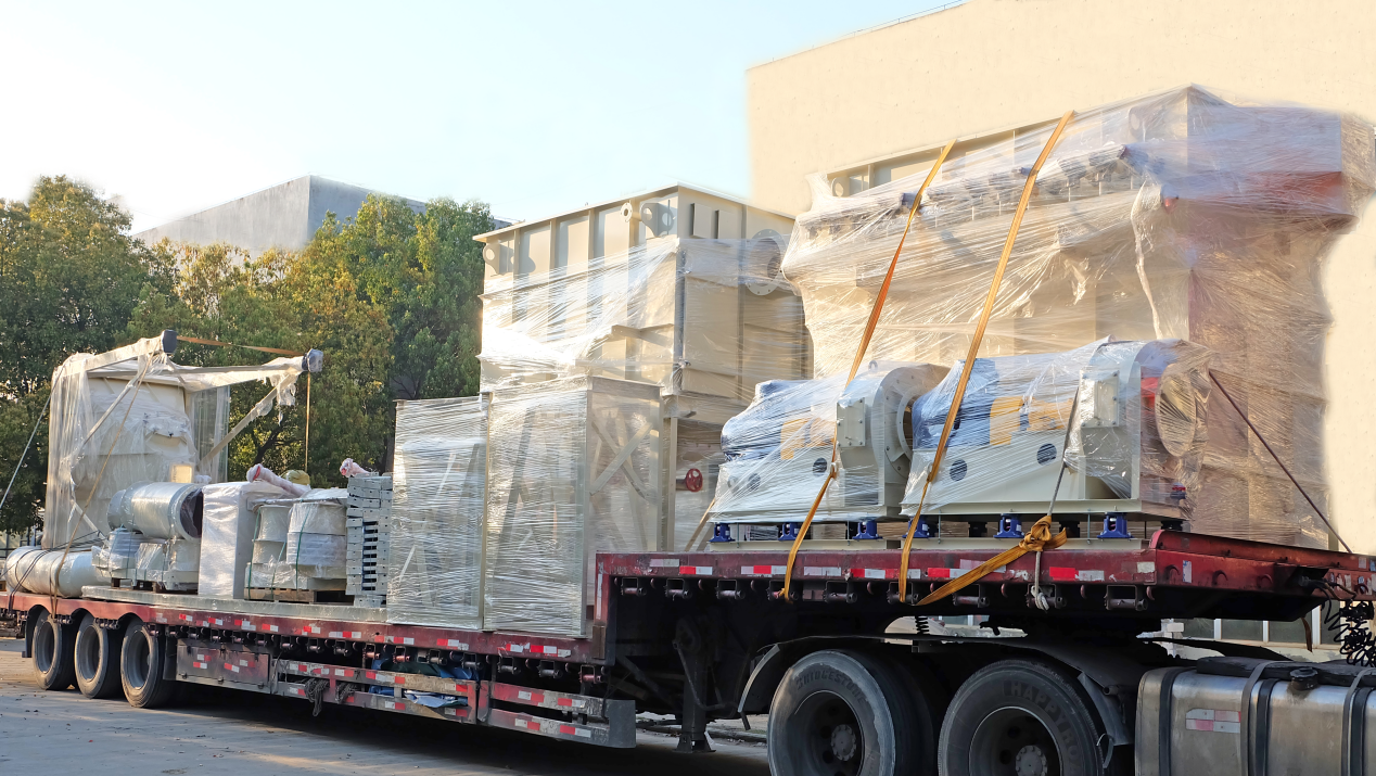 除塵設備工程發(fā)貨現(xiàn)場